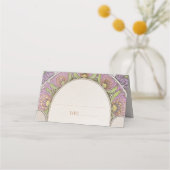 Name Karten Hochzeitstisch Vintag Art Nouveau (Vorderseite)