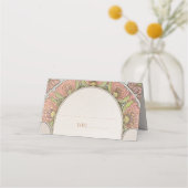 Name Karten Hochzeitstisch Vintag Art Nouveau (Vorderseite)