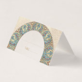 Name Karten Hochzeitstisch Vintag Art Nouveau (Rückseite)