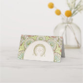 Name Karten Hochzeitstisch Vintag Art Nouveau (Rückseite)
