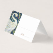 Name Karten Swans Hochzeitstisch Vintag Art Nouvea (Vorderseite)