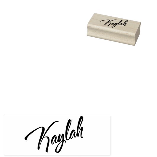 Name Kaylah Gummistempel (Stempel)