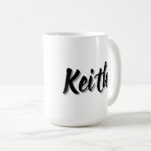 Name Keith Mens Kaffeetasse (VorderseiteRechts)