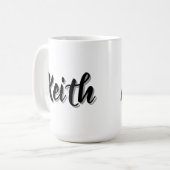 Name Keith Mens Kaffeetasse (Vorderseite Links)
