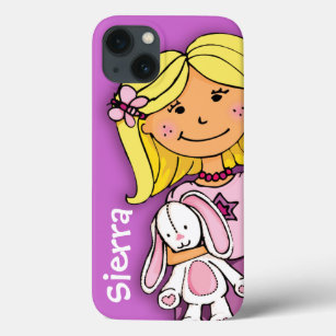 Name Kind Mädchen blonde Kuddles rosa lila Case-Mate iPhone Hülle