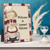 Name Kitchen Plaque hinzufügen Fotoplatte (Seite)