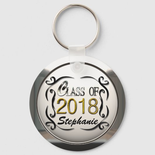 Name-Klasse für 2018-Abschluss-Schlüsselanhänger h Schlüsselanhänger (Vorderseite)