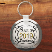 Name-Klasse für 2019-Abschluss-Schlüsselanhänger h Schlüsselanhänger (Vorderseite)