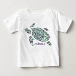 Name Kleinkind-Schildkröten-T-Shirt Baby T-shirt