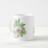 Name Koala Australian Animal Marsupial hinzufügen Kaffeetasse (Vorderseite Links)