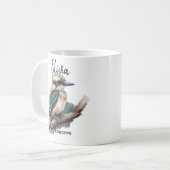 Name Kookaburra Australian Bird Animal hinzufügen Kaffeetasse (Vorderseite Links)