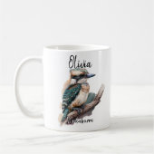 Name Kookaburra Australian Bird Animal hinzufügen Kaffeetasse (Links)