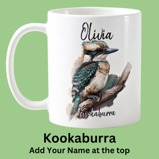 Name Kookaburra Australian Bird Animal hinzufügen Kaffeetasse