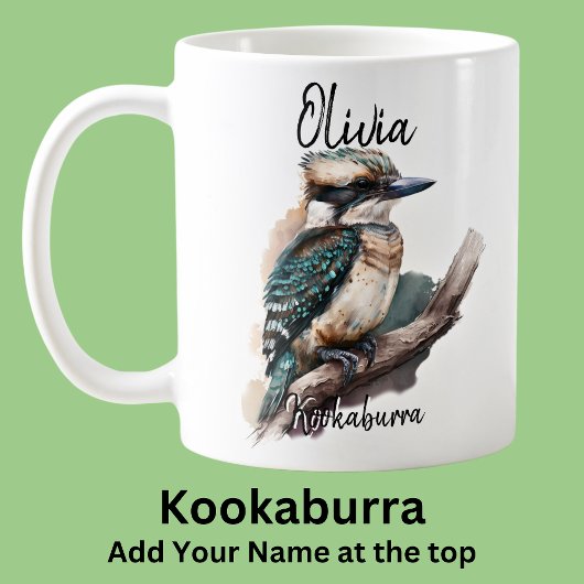 Name Kookaburra Australian Bird Animal hinzufügen Kaffeetasse