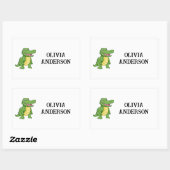 Name Labels für Schulbedarf Personalisierter Name Rechteckiger Aufkleber (Blatt)