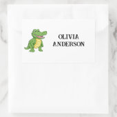 Name Labels für Schulbedarf Personalisierter Name Rechteckiger Aufkleber (Tasche)