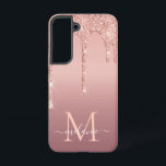 Name Letter Personalisierte Rose Blush Glitzer Tro Samsung Galaxy Hülle<br><div class="desc">Monogram Name Text Rose Gold Blush Glitzer Sparkle Personalisiert Geburtstag - Geburtstag oder Hochzeitsgeschenk / Beißig - Fügen Sie Ihren Brief / Name - Text oder Entfernen - Machen Sie Ihr Sondergeschenk - Neu vergrössern und verschieben oder entfernen und fügen Sie Text / Elemente mit Anpassungstool hinzu. Design von MIGNED....</div>