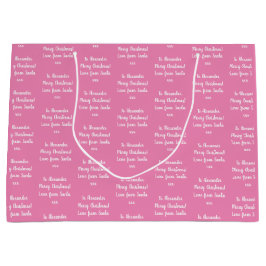 Name Liebe aus Weihnachten Große Geschenktüte