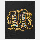 Name Lieben hinzufügen, die Großvater genannt werd Fleecedecke (Vorderseite)
