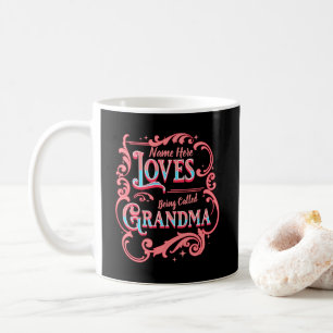 Name-Lieben hinzufügen, die Oma Großmutter genannt Kaffeetasse
