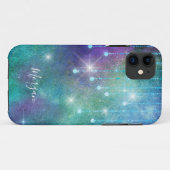 Name, Lila & Aquamarin, Leuchten & Sparkeln person Case-Mate iPhone Hülle (Rückseite (Horizontal))