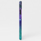 Name, Lila & Aquamarin, Leuchten & Sparkeln person iPhone Hülle (Rechte Seite)