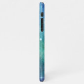 Name, Lila & Aquamarin, Leuchten & Sparkeln person iPhone Hülle (Linke Seite)