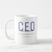 Name Lila Black CEO Kaffeetasse (Links)