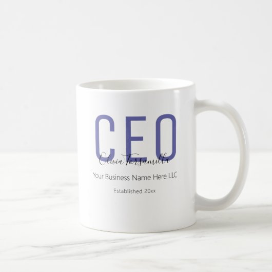 Name Lila Black CEO Kaffeetasse (Rechts)