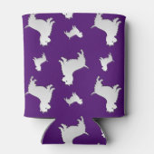 Name lila West Highland White Terrier Hunde Dosenkühler (Rückseite)