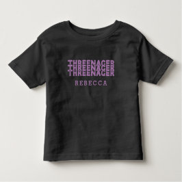 Name Lilac für Retro-Buchstaben Kleinkind T-shirt