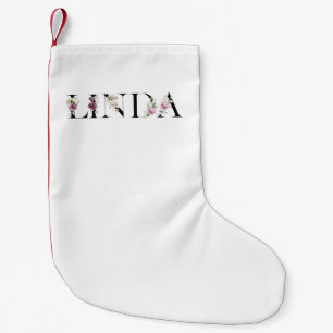 Name Linda Kleiner Weihnachtsstrumpf