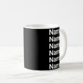 Name List Funny Women Men D Text Kaffeetasse (VorderseiteRechts)