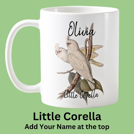 Name Little Corella Australian Bird Animal hinzufü Kaffeetasse