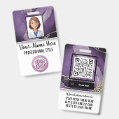 Name Logo Krankenschwester Arzt Ausweis (Vorder- & Rückseite)