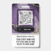 Name Logo Krankenschwester Arzt Ausweis (Rückseite)