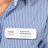 Name, Logo und Titel Namensschild