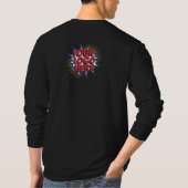 Name & Logo Upload Black Long Sleeved  T-Shirt (Rückseite)