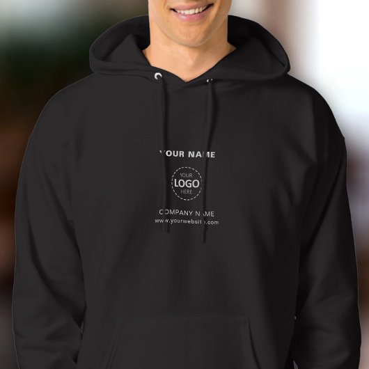 Name, Logo, Vorlage zum Hochladen von Unternehmen  Hoodie
