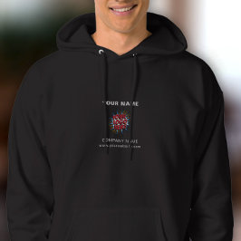 Name, Logo, Vorlage zum Hochladen von Unternehmen Hoodie