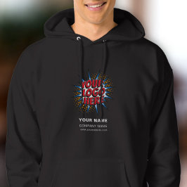 Name, Logo, Vorlage zum Hochladen von Unternehmen Hoodie