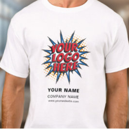 Name, Logo, Vorlage zum Hochladen von Unternehmen  T-Shirt