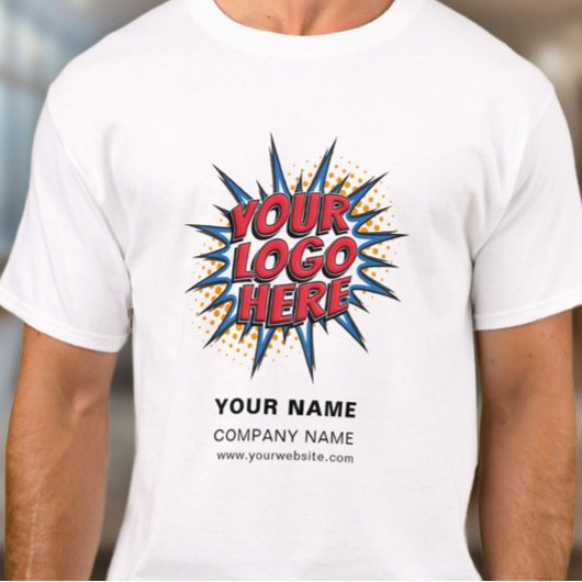 Name, Logo, Vorlage zum Hochladen von Unternehmen  T-Shirt