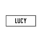 Name Lucy Gummistempel (Prägung)