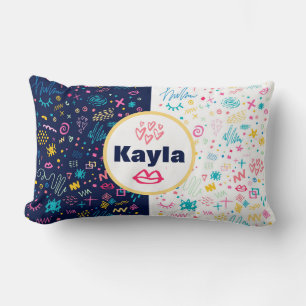 Name Lumbar Pillow 13" x 21" hinzufügen Lendenkissen