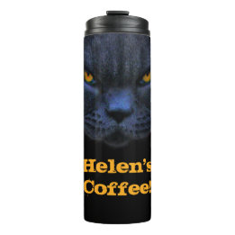 Name-lustiger Querkatzen-Kaffee Thermosbecher