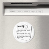 Name Magnet: Andy Magnet (In Situ (Geschirrspüler))