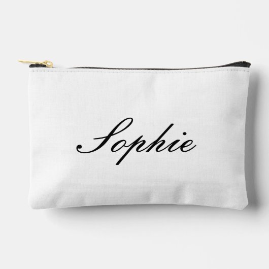 Name Makeup Bag,Beaty makeup bag,Monogramed Makeup Zubehörtasche (Vorderseite)