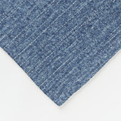 Name Man Golfer, Blue Denim Print Fleecedecke (Ecke)
