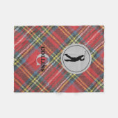 Name Man Golfer Royal Stewart Tartan Kariert Fleecedecke (Vorderseite (Horizontal))